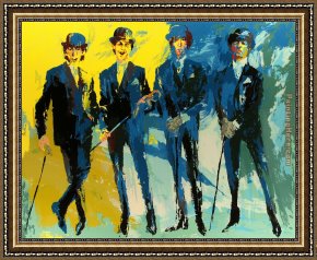 Leroy Neiman Framed Paintings - The Beatles by Leroy Neiman