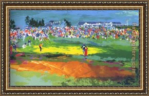 A Rough Journey Home Framed Paintings - The Home Hole at Shinnecock by Leroy Neiman
