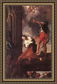 The Martyrdom of St. Matthew Framed Paintings - The Martyrdom of St Margaret by Lodovico Carracci