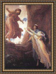 Return Framed Paintings - Return of Persephone by Lord Frederick Leighton