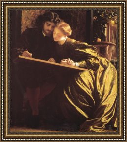Frederick Framed Paintings - The Painter's Honeymoon by Lord Frederick Leighton