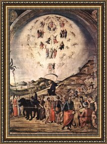 Lorenzo Framed Paintings - The Triumph of Death by Lorenzo Costa