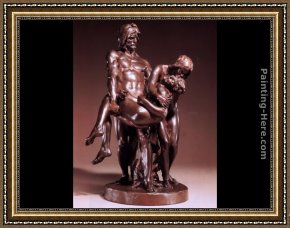 Louis Le Nain Framed Paintings - Les Premieres Funerailles, Adam et Eve portant Abel by Louis-Ernest Barrias