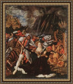 The Martyrdom of St Margaret Framed Paintings - The Martyrdom of St Catherine by Lucas Cranach the Elder