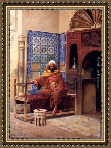 Ludwig Knaus Framed Paintings - Le Fumeur by Ludwig Deutsch