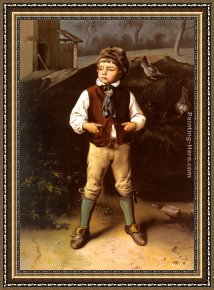 Ludwig Knaus Framed Paintings - Der Dorfprinz by Ludwig Knaus