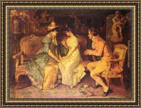 The Suitor Framed Paintings - The Suitor by Luis Alvarez Catala