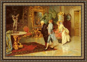 The Unveiling Framed Paintings - The Unveiling by Luis Alvarez Catala