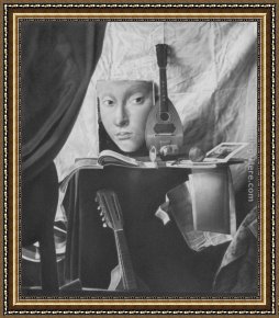 Luis Framed Paintings - The Muse of Silence by Luis Jose Estremadoyro