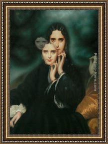 Luis Framed Paintings - The Nightly Unfolding of Madame de Loynes by Luis Jose Estremadoyro