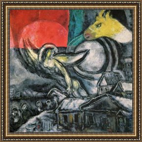 Chagall Framed Paintings - Easter by Marc Chagall