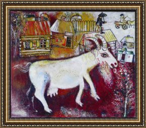 Chagall Framed Paintings - Memory of My Youth by Marc Chagall