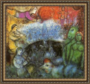 Chagall Framed Paintings - The Grand Parade by Marc Chagall