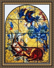 Chagall Framed Paintings - Twelve Tribes of Israel by Marc Chagall