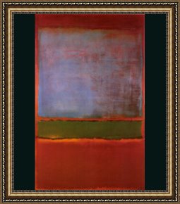 The Bunch of Violets Framed Paintings - Violet Green and Red 1951 by Mark Rothko