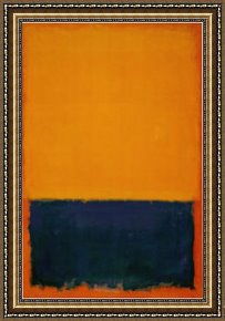 Composition II in Red Blue And Yellow Framed Paintings - Yellow Blue Orange 1955 by Mark Rothko