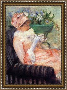 The Stirrup Cup Framed Paintings - The Cup Of Tea 2 by Mary Cassatt
