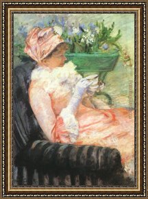 Mary Framed Paintings - The Cup of Tea by Mary Cassatt
