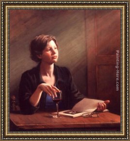 Friends Framed Paintings - Waiting for a Friend by Maureen Hyde