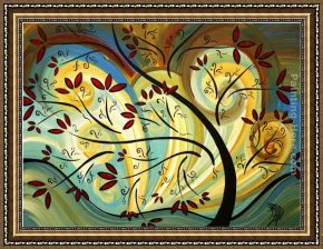 Dancing in The Wind Framed Paintings - Follow The Wind by Megan Aroon Duncanson