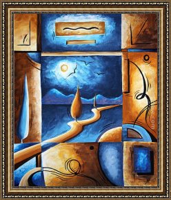 A Rough Journey Home Framed Paintings - Journey Home by Megan Aroon Duncanson