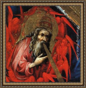 Broederlam Framed Paintings - The Annunciation (detail) by Melchior Broederlam