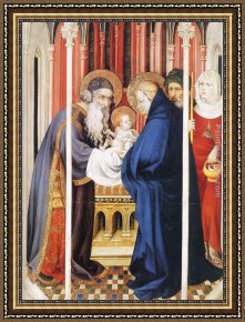 Broederlam Framed Paintings - The Presentation of Christ by Melchior Broederlam