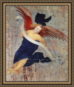 Broederlam Framed Paintings - The Visitation (detail) by Melchior Broederlam