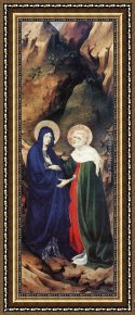 Broederlam Framed Paintings - The Visitation by Melchior Broederlam