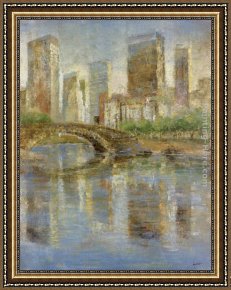 Archangel Michael Framed Paintings - Central Park by Michael Longo