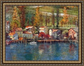 Michael Sowa Pig Framed Paintings - Champlain by Michael Longo