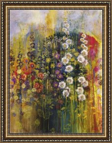Longo Framed Paintings - Inspiring Flowers by Michael Longo