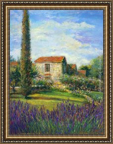Longo Framed Paintings - Morning in Spain I by Michael Longo