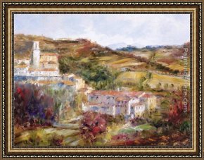 Summer Framed Paintings - Tuscan Summer by Michael Longo
