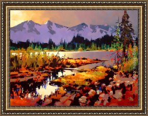 Michael O'toole Framed Paintings - Kootenay Colours by Michael O'Toole