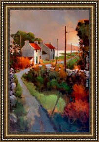 Michael O'toole Framed Paintings - Light of Donegal by Michael O'Toole