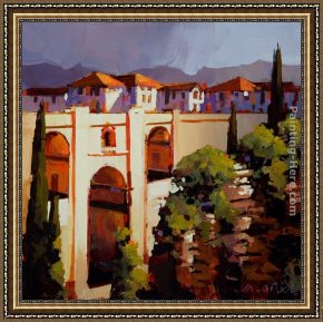 Michael O'toole Framed Paintings - Ronda, Spain by Michael O'Toole