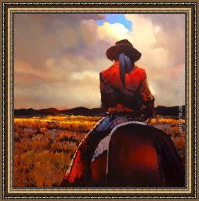 Michael O'toole Framed Paintings - The Way of the Gaucho by Michael O'Toole