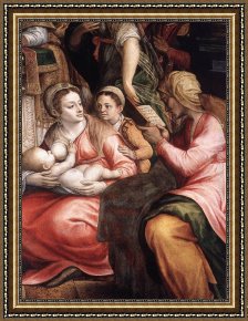 Coxcie Framed Paintings - The Circumcision of Christ by Michiel van Coxcie