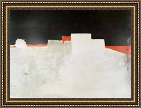 Agrigente 1953 Framed Paintings - Agrigente 1953 by Nicolas De Stael