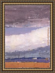 Isle of Sky Framed Paintings - Sky in Honfleur by Nicolas De Stael