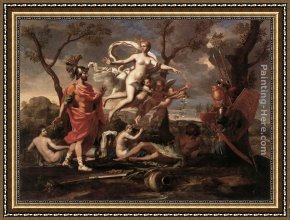 Presenting Framed Paintings - Venus Presenting Arms to Aeneas by Nicolas Poussin