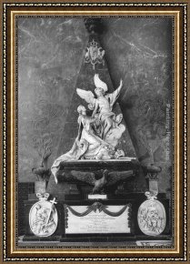Nicolas Framed Paintings - Monument to Queen Catharina Opalinska by Nicolas-Sebastien Adam