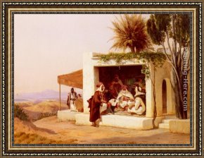 Niels Simonsen Framed Paintings - A Meeting Of Generals by Niels Simonsen