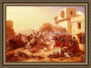 Niels Simonsen Framed Paintings - The Last Stand by Niels Simonsen