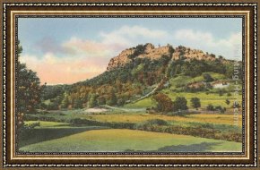 Norman Framed Paintings - Grandad Bluff, La Crosse, Wisconsin by Norman Parkinson