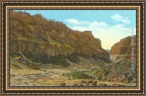 Norman Framed Paintings - Ten Sleep Canyon, Wyoming by Norman Parkinson