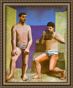 Pablo And Francesca Framed Paintings - The Pipes of Pan by Pablo Picasso