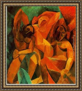 Pablo And Francesca Framed Paintings - Three Women by Pablo Picasso