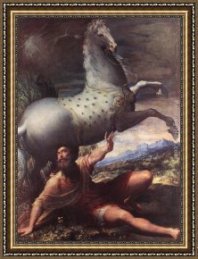The Conversion of St Paul Framed Paintings - The Conversion of St Paul by Parmigianino